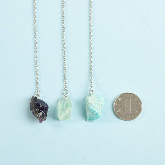 Mini Raw Crystal Charms (Set of 3)